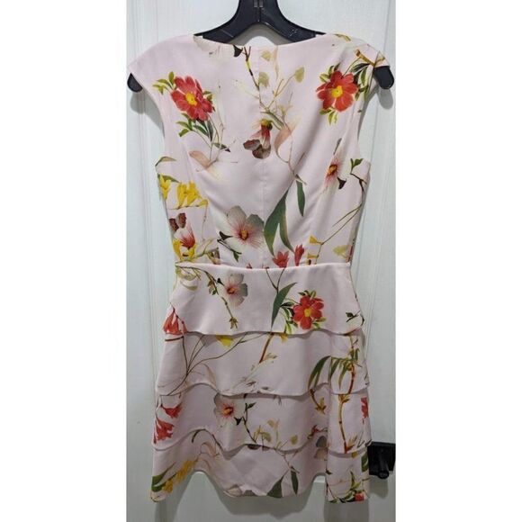 Ted baker | Irisola Floral Jeweled Neck Dress - Picture 3 of 8